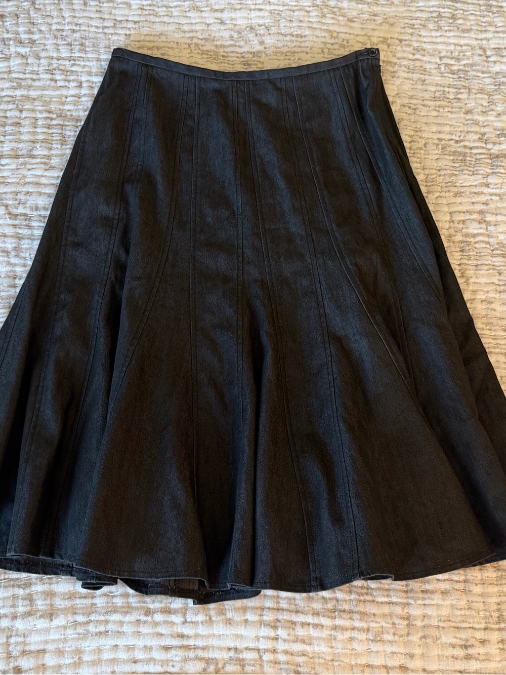 LARRY LEVINE Jean Skirt